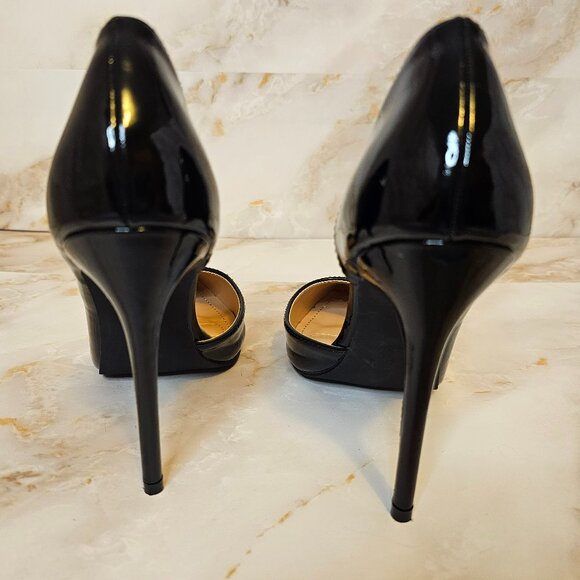 Elegant Collection Black Stiletto Heels, Size 9 - Picture 3 of 7